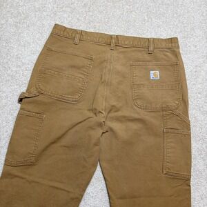 Carhartt Pants Mens 38x31 Brown Rugged Flex Relaxed Fit Utility Work Carpenter